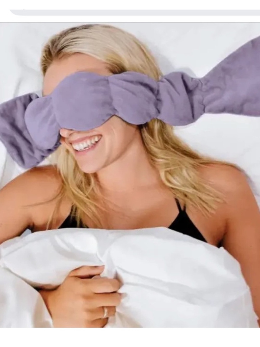 nodpod Weighted Sleep Mask, Purple, NWT open box